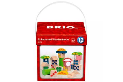 Brio 25 Houten blokken met patroon