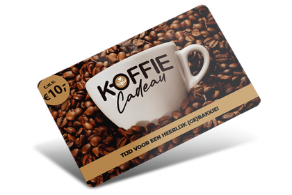 Koffiecadeaukaart t.w.v. €10,00 (e-voucher)